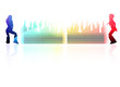 multicolored abstract disco background