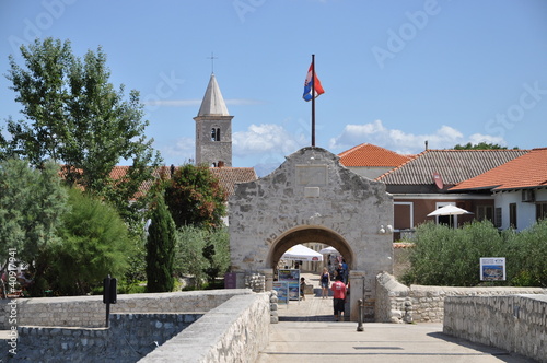 Foto: Stadttor in Nin, Kroatien Stadttor in Nin, Kroatien