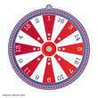 Vektor: Wheel Of Fortune in american national colors Wheel Of Fortune in american national colors