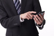 A businessman with a smart phone