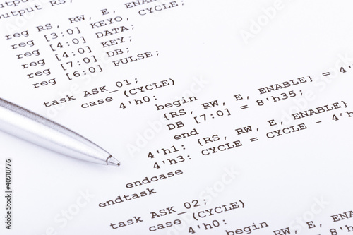 Photo: Computer program Computer program