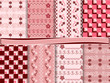 Abstract vector set of scrapbook paper