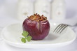 baked onion with baсon