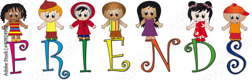 Illustration: friends friends
