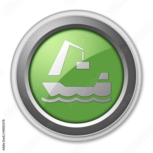 Illustration: Green 3D Style Button "Harbor" Green 3D Style Button "Harbor"