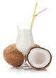 Coconut cream cocktail and coconuts Coconut cream cocktail and coconuts