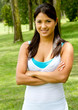canvas print picture - Fit woman outdoors