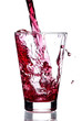Red water splash