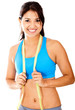 Fit woman with tape measure Fit woman with tape measure