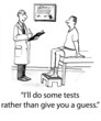 Doctor Prepares to do Diagnostic Tests on Patient