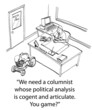 Political Columnist Interview with Publisher