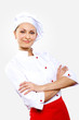 Portrait of a young cook in uniform