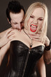 Female vampire bitten by male Female vampire bitten by male