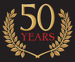 golden laurel wreath 50 years