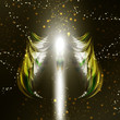 Angel vector futuristic background, wing illustration eps10