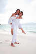 Couple in love enjoying a summer holiday.