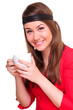 girl with a cup of tea