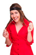 Young positive woman