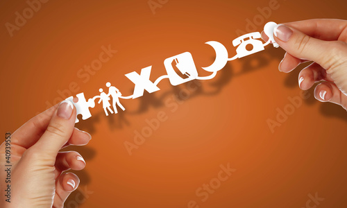 Illustration: Symbols of social communication Symbols of social communication