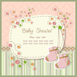 Vector: Baby shower with scrapbook elements Baby shower with scrapbook elements