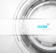 Abstract black and white circle.