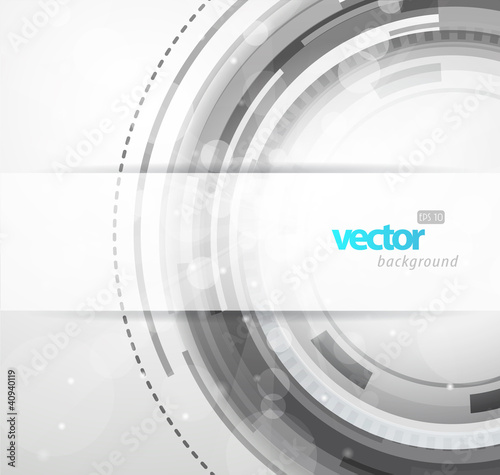 Vector: Abstract black and white circle. Abstract black and white circle.