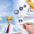 Construction industry collage Construction industry collage