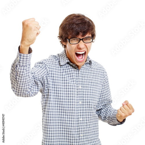 Photo: Winning young man Winning young man