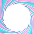 Circular abstract frame made of wavy elements Circular abstract frame made of wavy elements