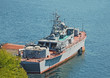 Russia's military ship and boat at Black sea, Ukraine