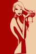 Lady in red