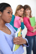 female students gossiping