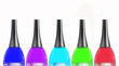 Nail polish isolated on white background