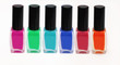 Nail polish isolated on white background