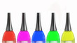 Nail polish isolated on white background