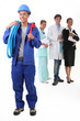 Workers from different domains