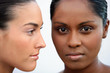 Close-up of two women
