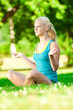 Young woman doing yoga exercise Young woman doing yoga exercise