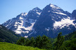 Photo: Maroon Bells Early Summer Maroon Bells Early Summer