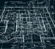 Vektor: Blueprint abstract dark background. Vector Blueprint abstract dark background. Vector