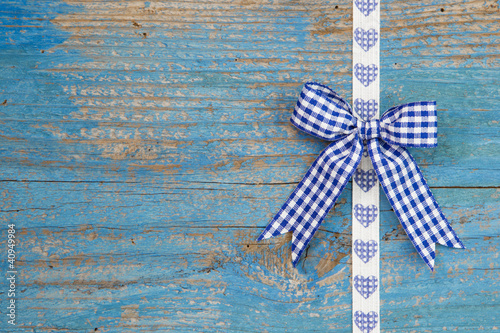 Photo: Blau - Schleife im Landhausstil Blau - Schleife im Landhausstil