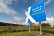 Welcome to Scotland sign at border