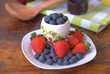 Photo: mirtilli e fragole mirtilli e fragole