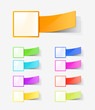 set of colour labels