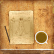 An illustration of a Vitruvian man