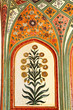Detail of decorated gateway. Amber fort. Jaipur, India Detail of decorated gateway. Amber fort. Jaipur, India