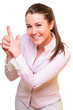 Young positive woman