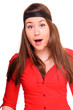 Young positive woman