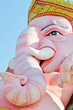 Face shot of ganesha statue Face shot of ganesha statue