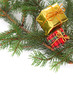 Christmas presents on a tree